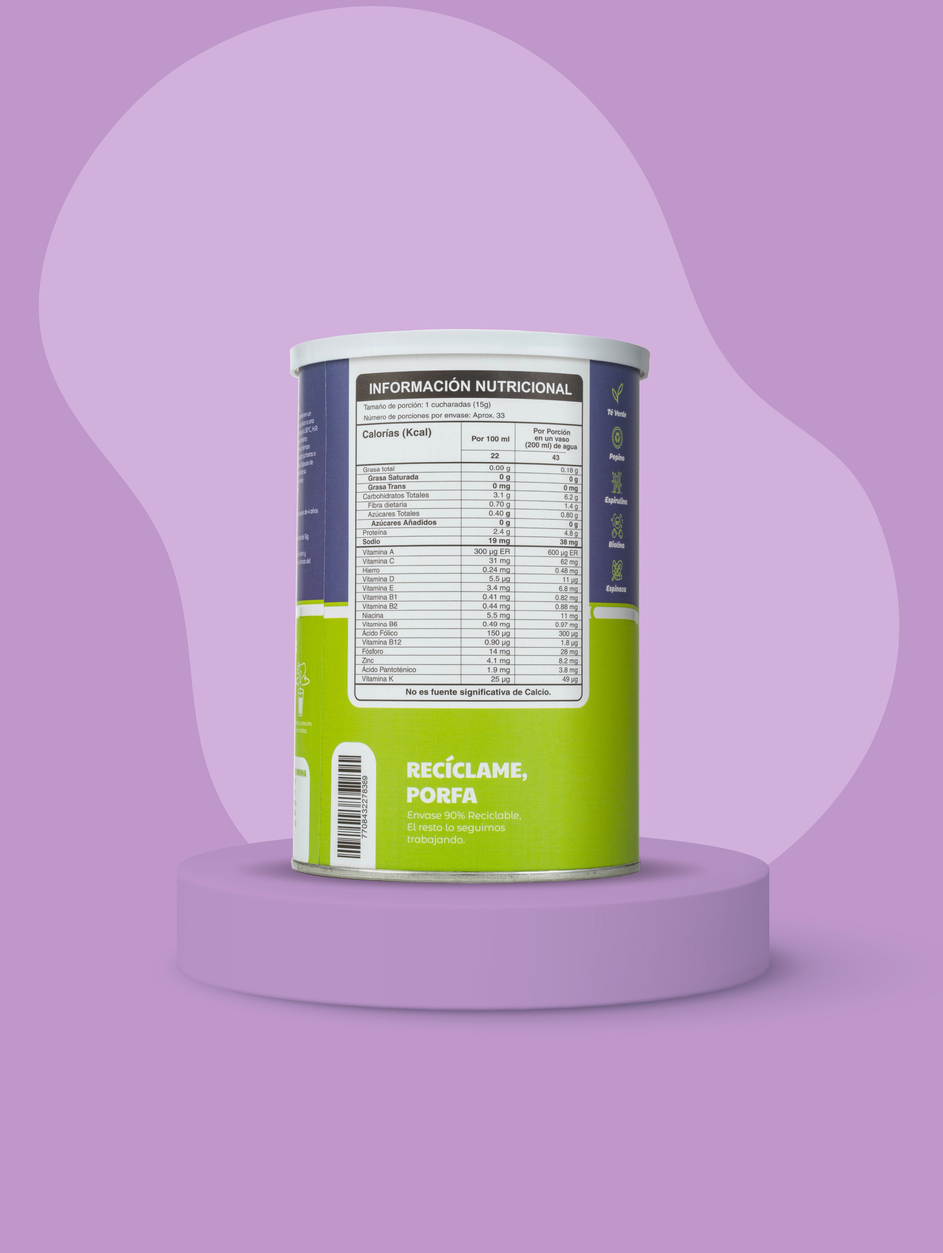 BATIDO VERDE EN POLVO