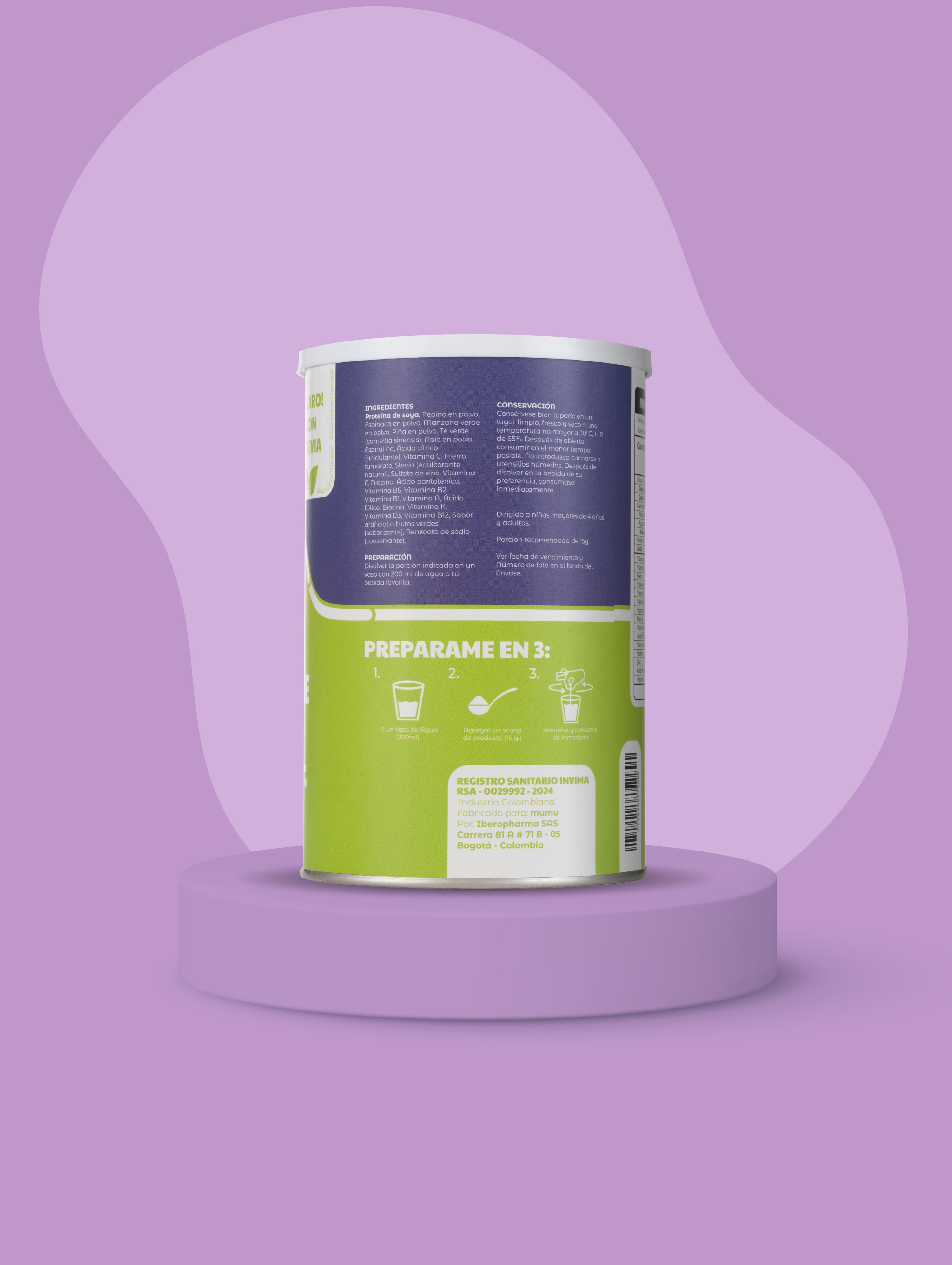 BATIDO VERDE EN POLVO