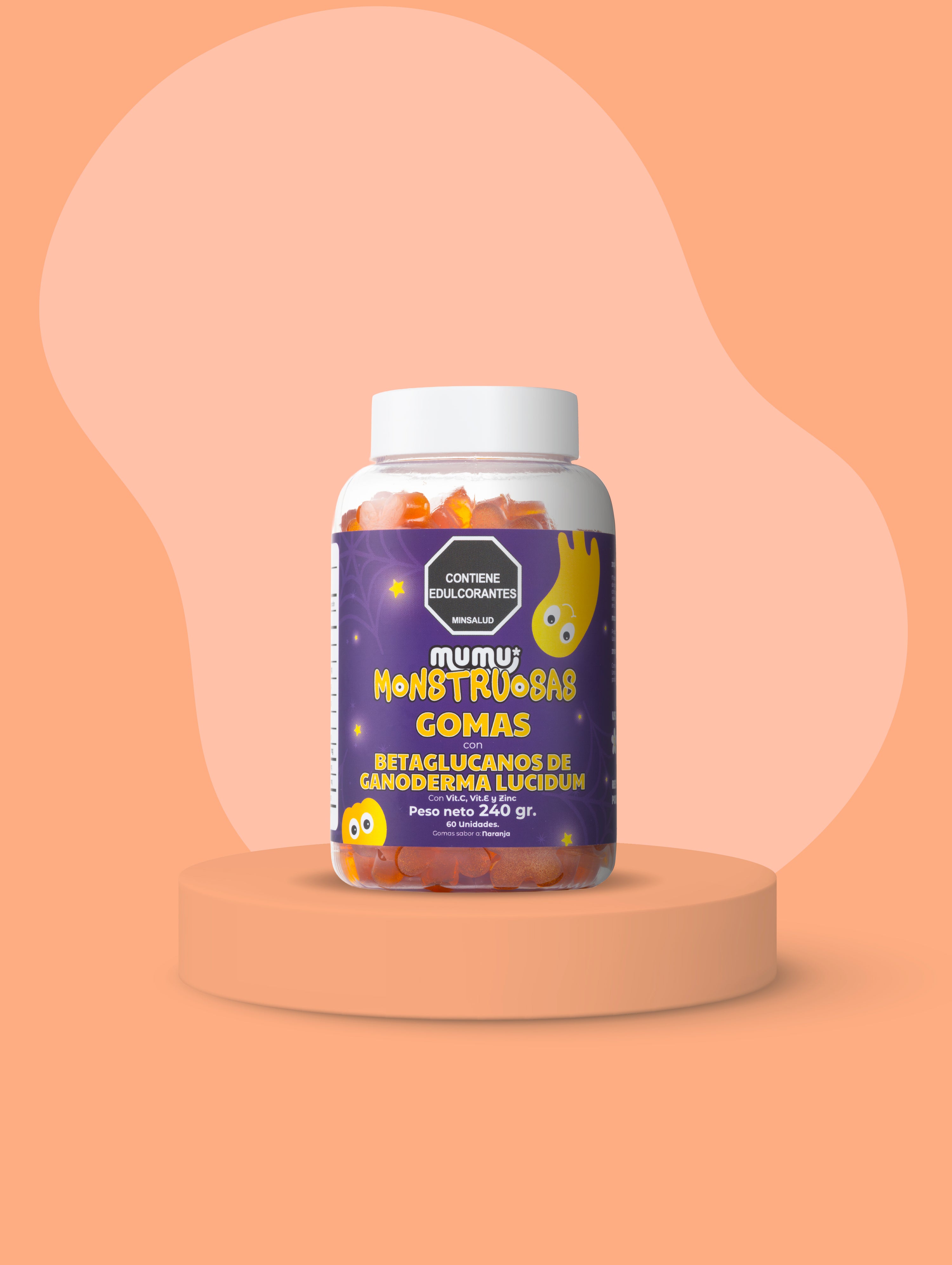 GOMAS DE BETAGLUCANOS DE GANODERMA LUCIDUM