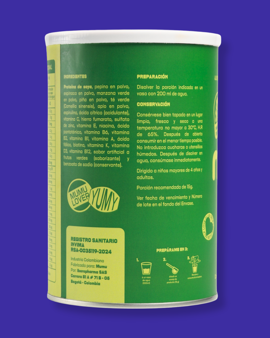 BATIDO VERDE EN POLVO