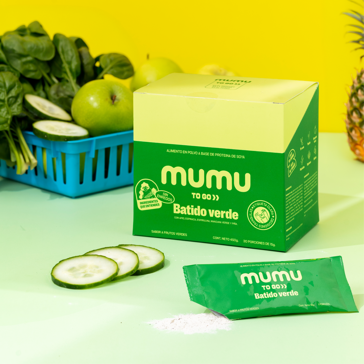 Mumu To Go - Batido verde en polvo