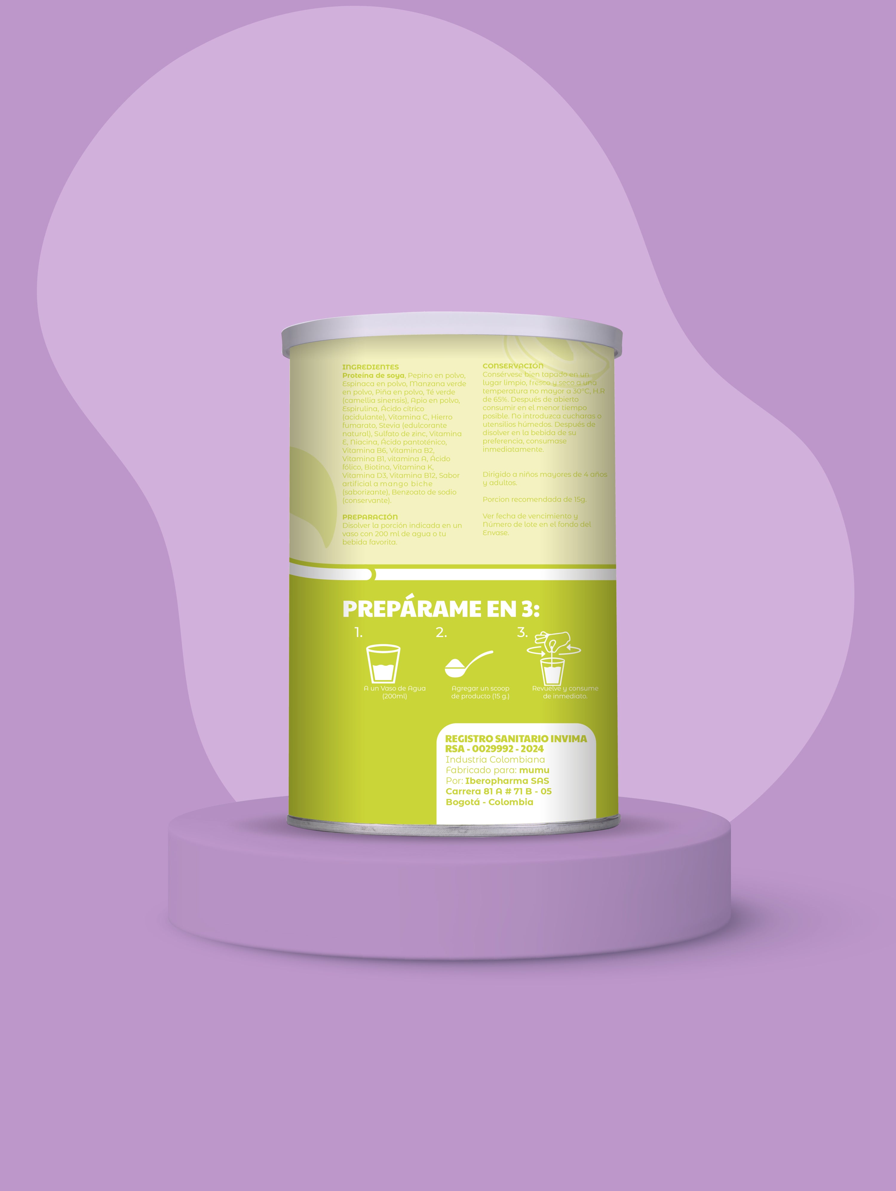 BATIDO VERDE EN POLVO - SABORES ESPECIALES