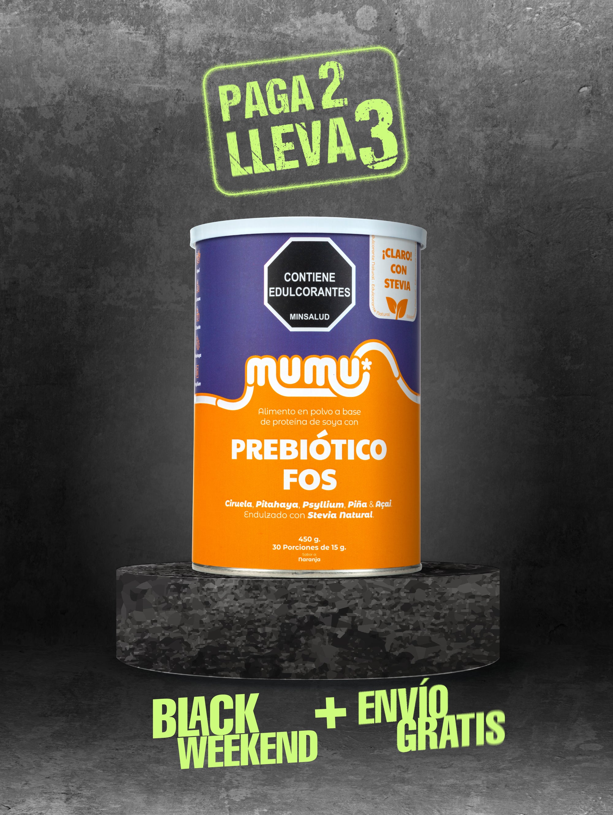 FIBRA CON PREBIÓTICO FOS