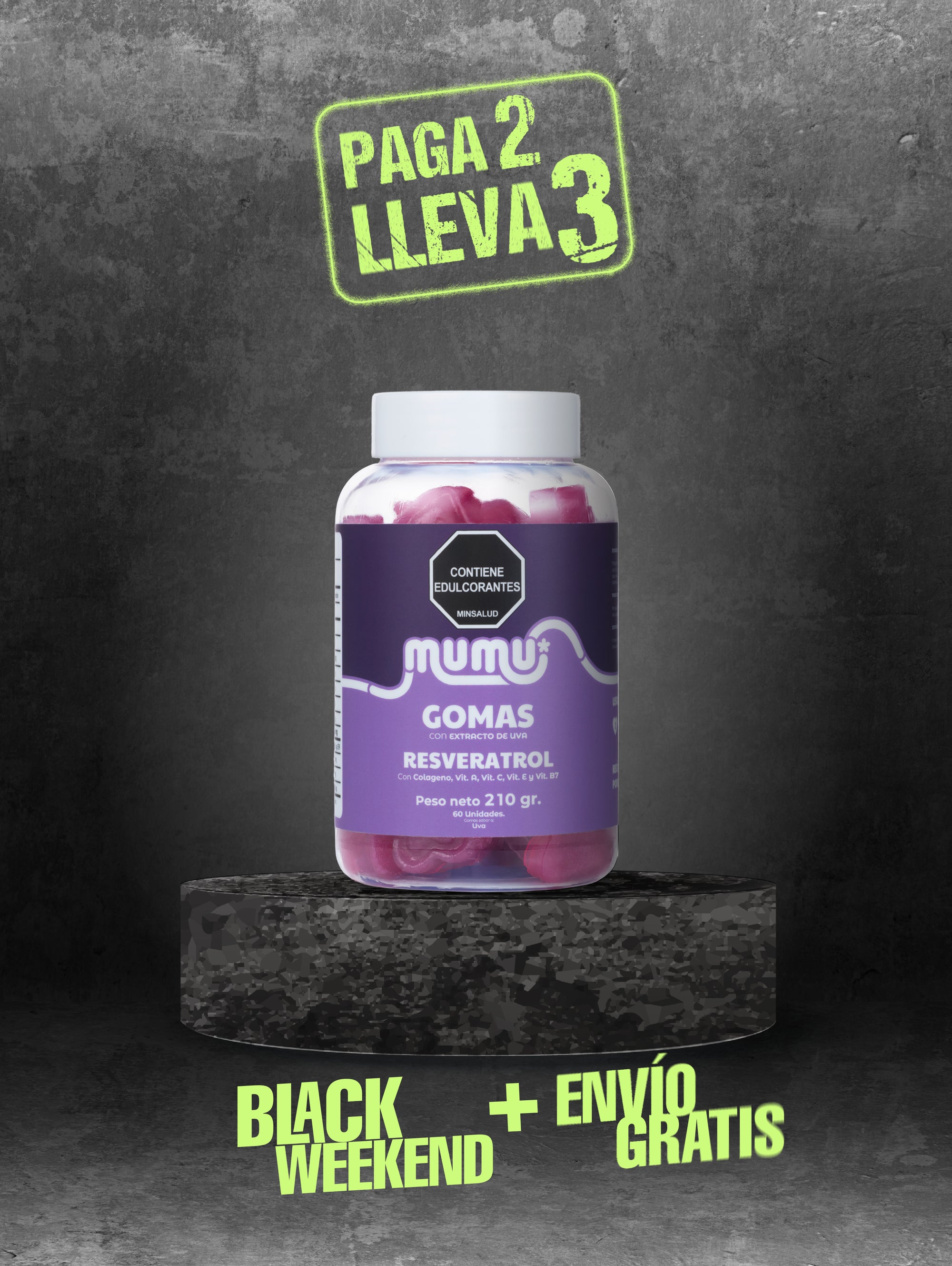 GOMAS DE RESVERATROL