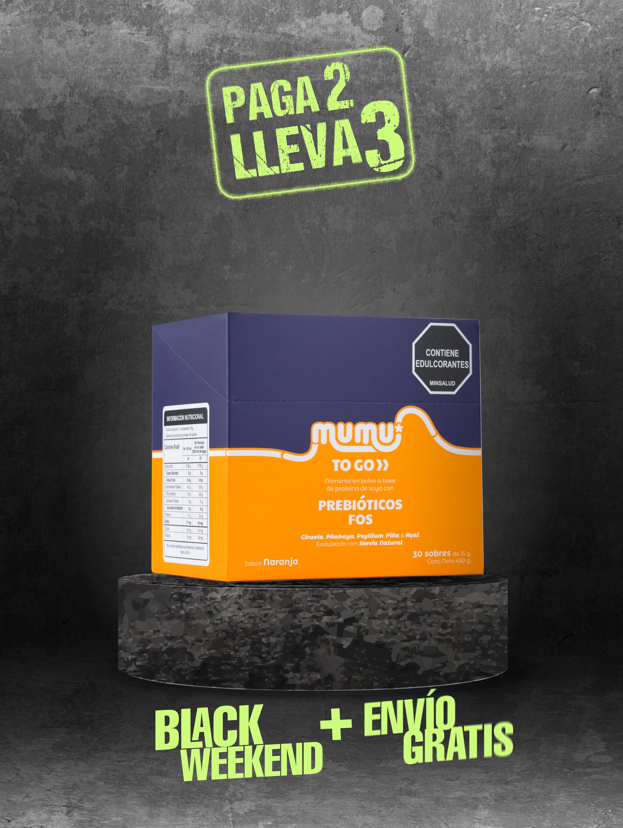 MUMU TO GO - FIBRA CON PREBIÓTICO FOS