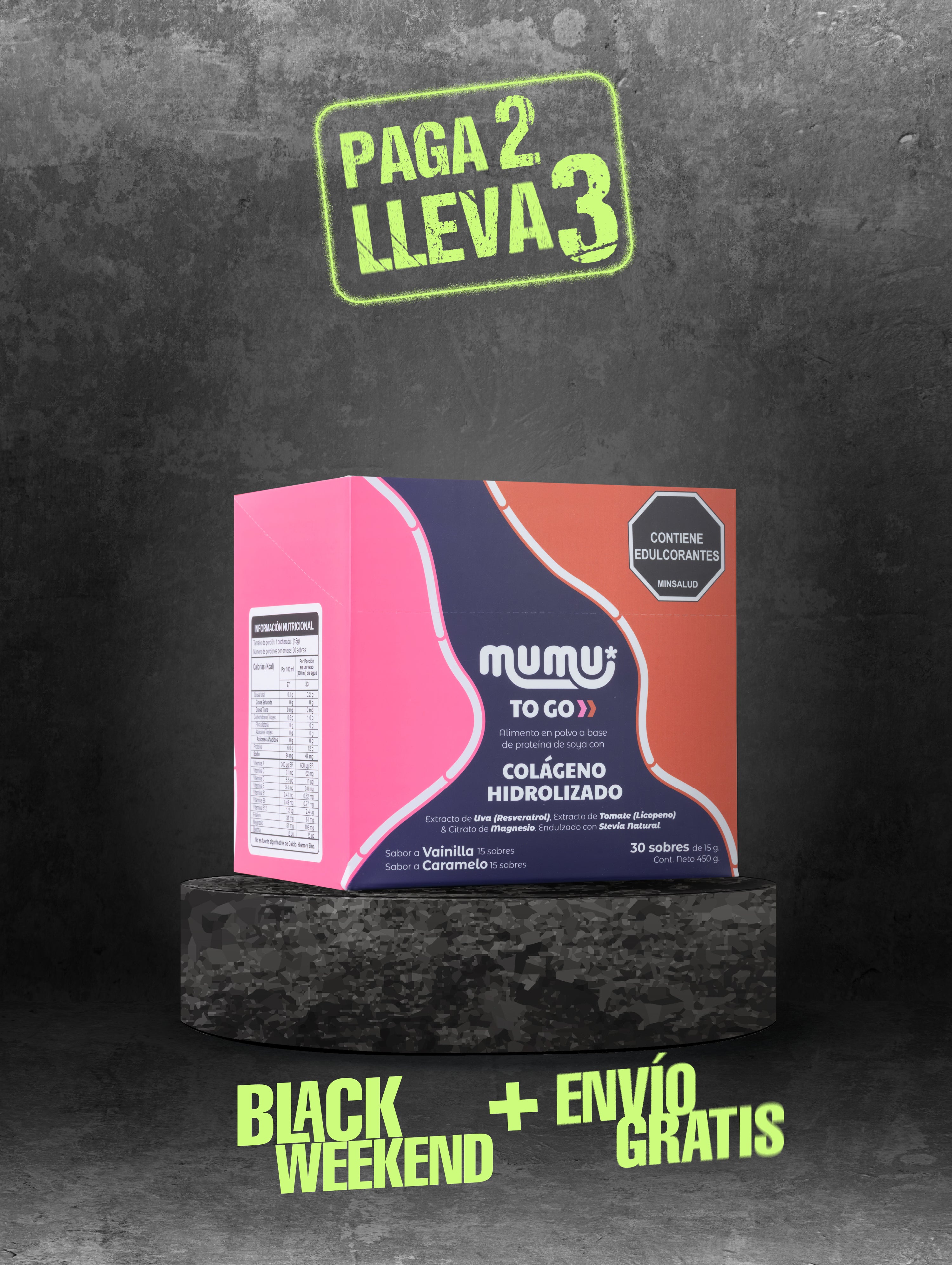 MUMU TO GO - MIX DE COLÁGENO HIDROLIZADO