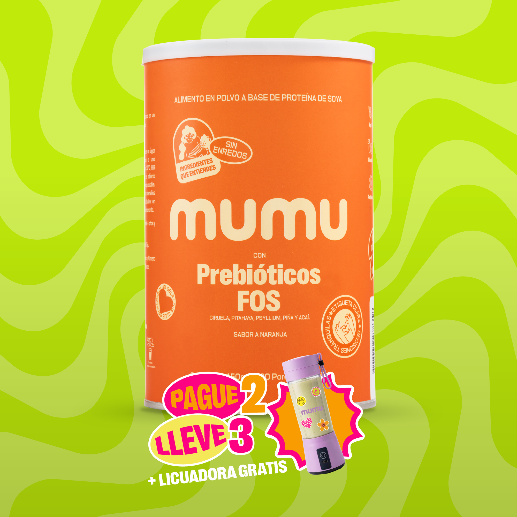 FIBRA CON PREBIÓTICO FOS - MUMUVERSARIO
