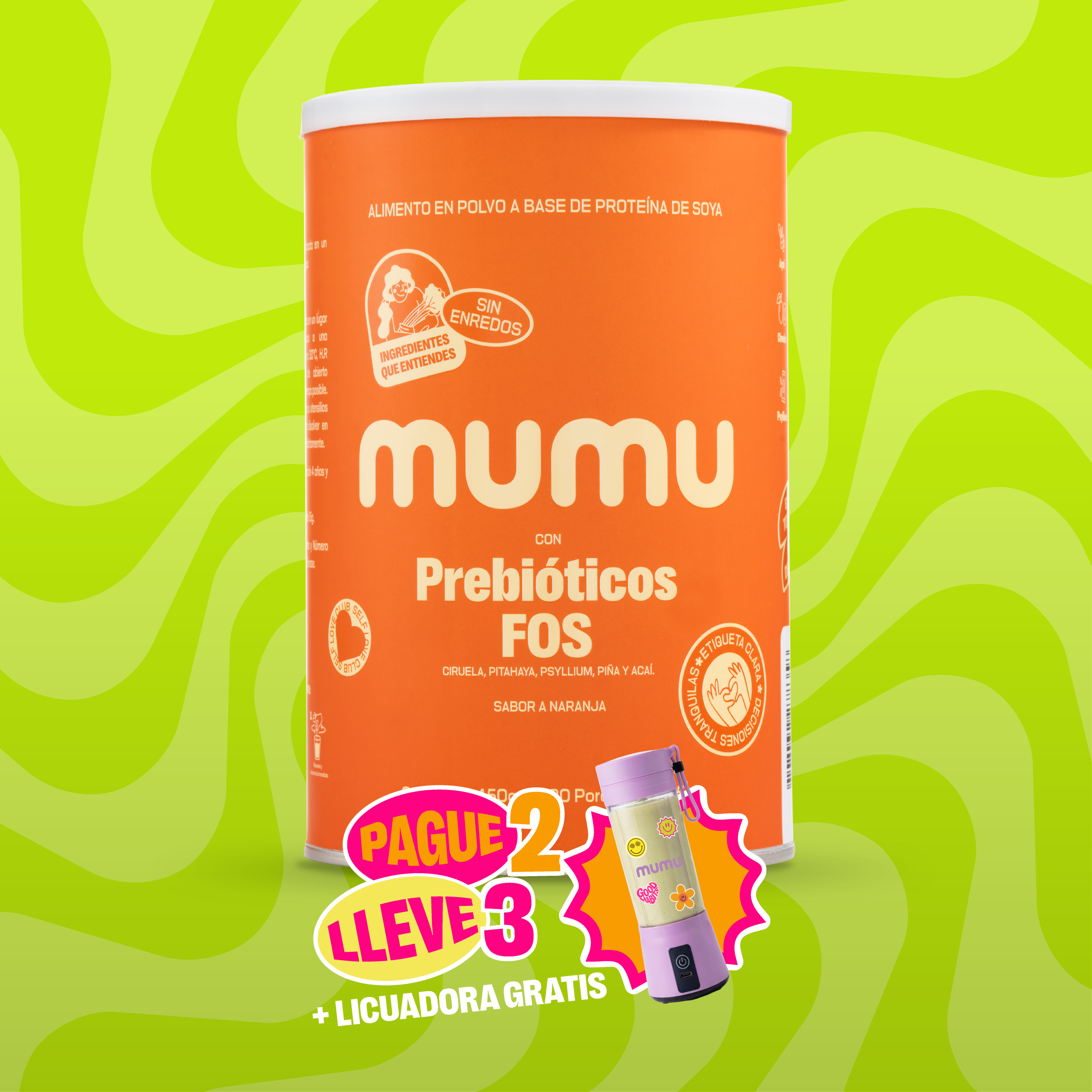 FIBRA CON PREBIÓTICO FOS - MUMUVERSARIO