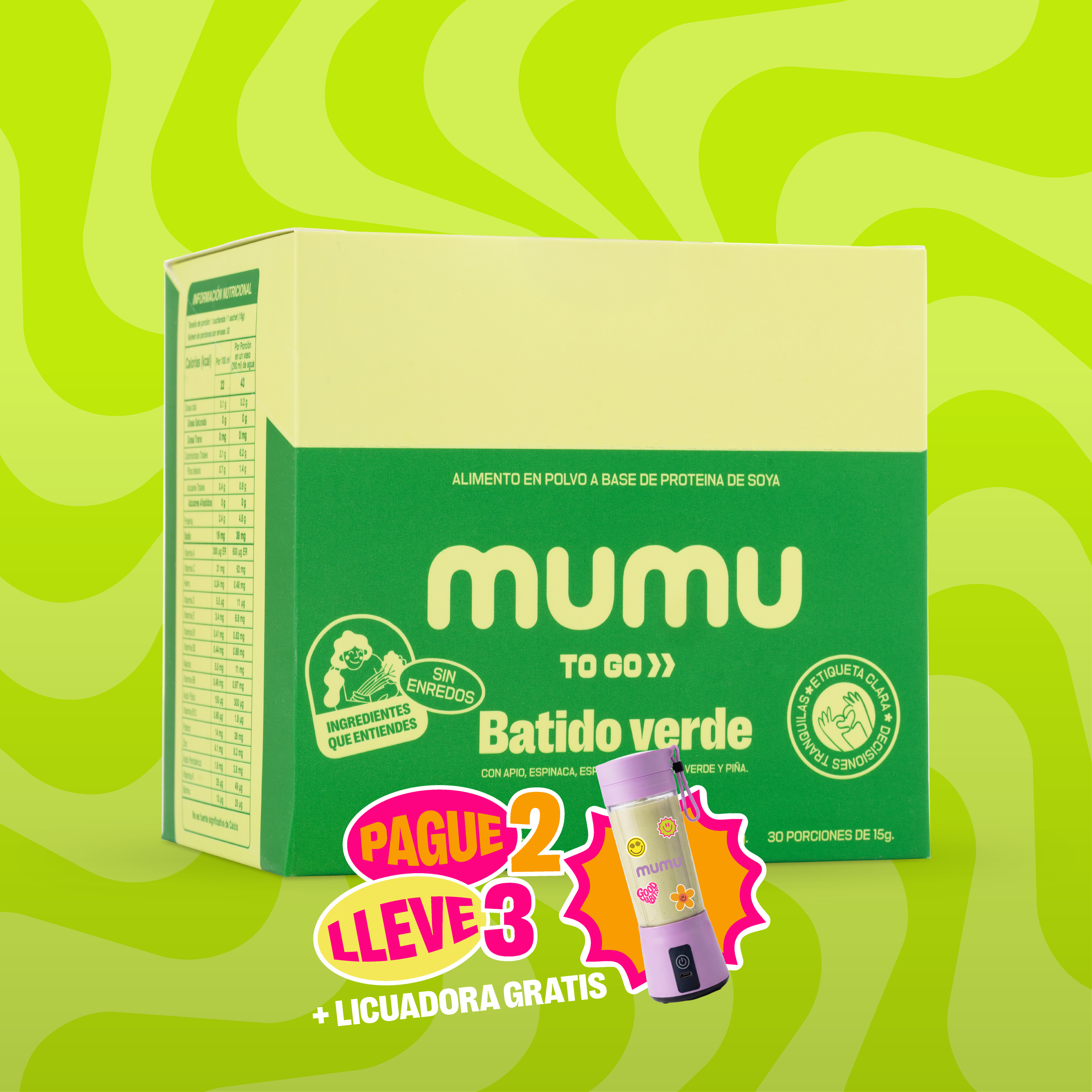 MUMU TO GO – BATIDO VERDE EN POLVO - MUMUVERSARIO