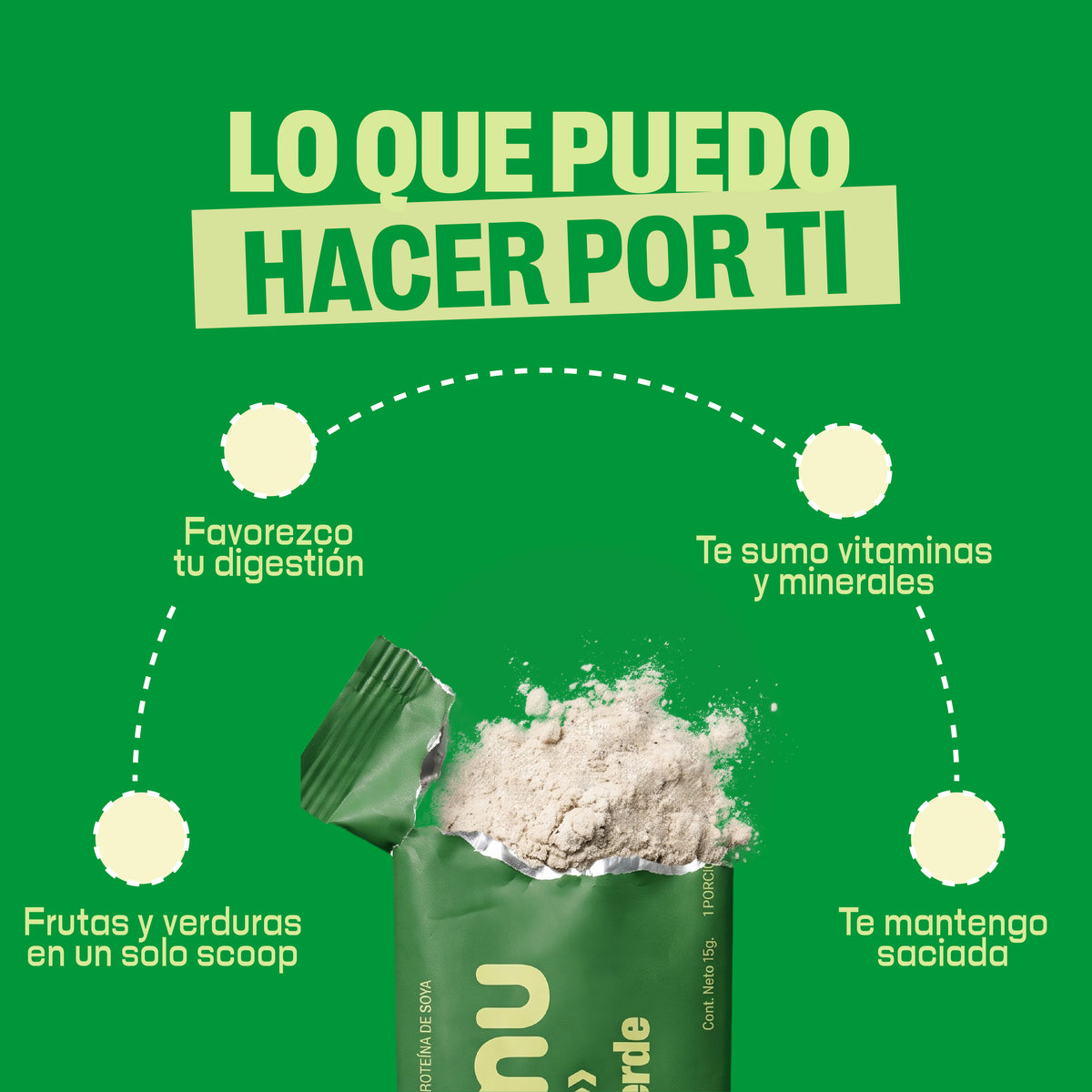Mumu To Go - Batido verde en polvo