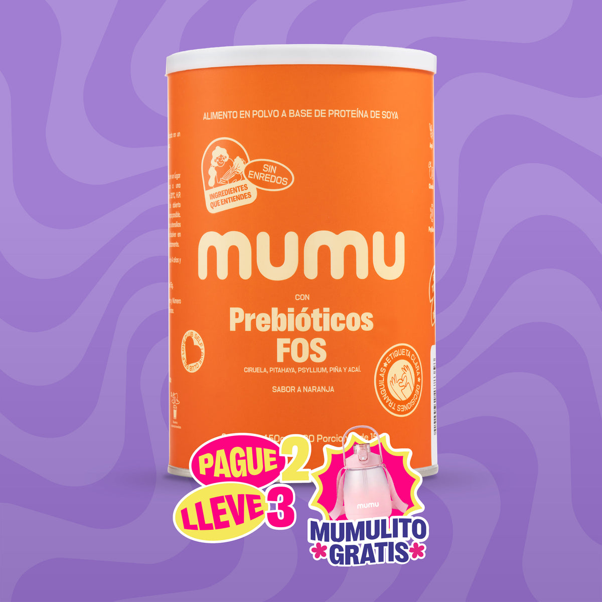 FIBRA CON PREBIÓTICO FOS - MUMUVERSARIO