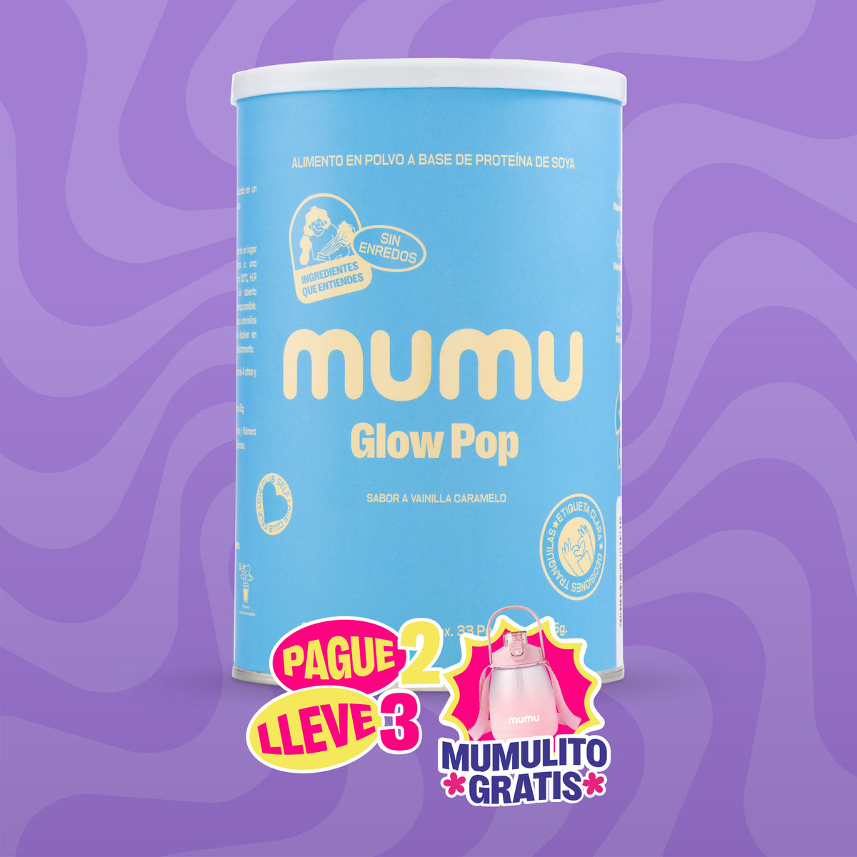 GLOW POP - MULTIVITAMÍNICO PARA MAMÁS GESTANTES Y LACTANTES - MUMUVERSARIO
