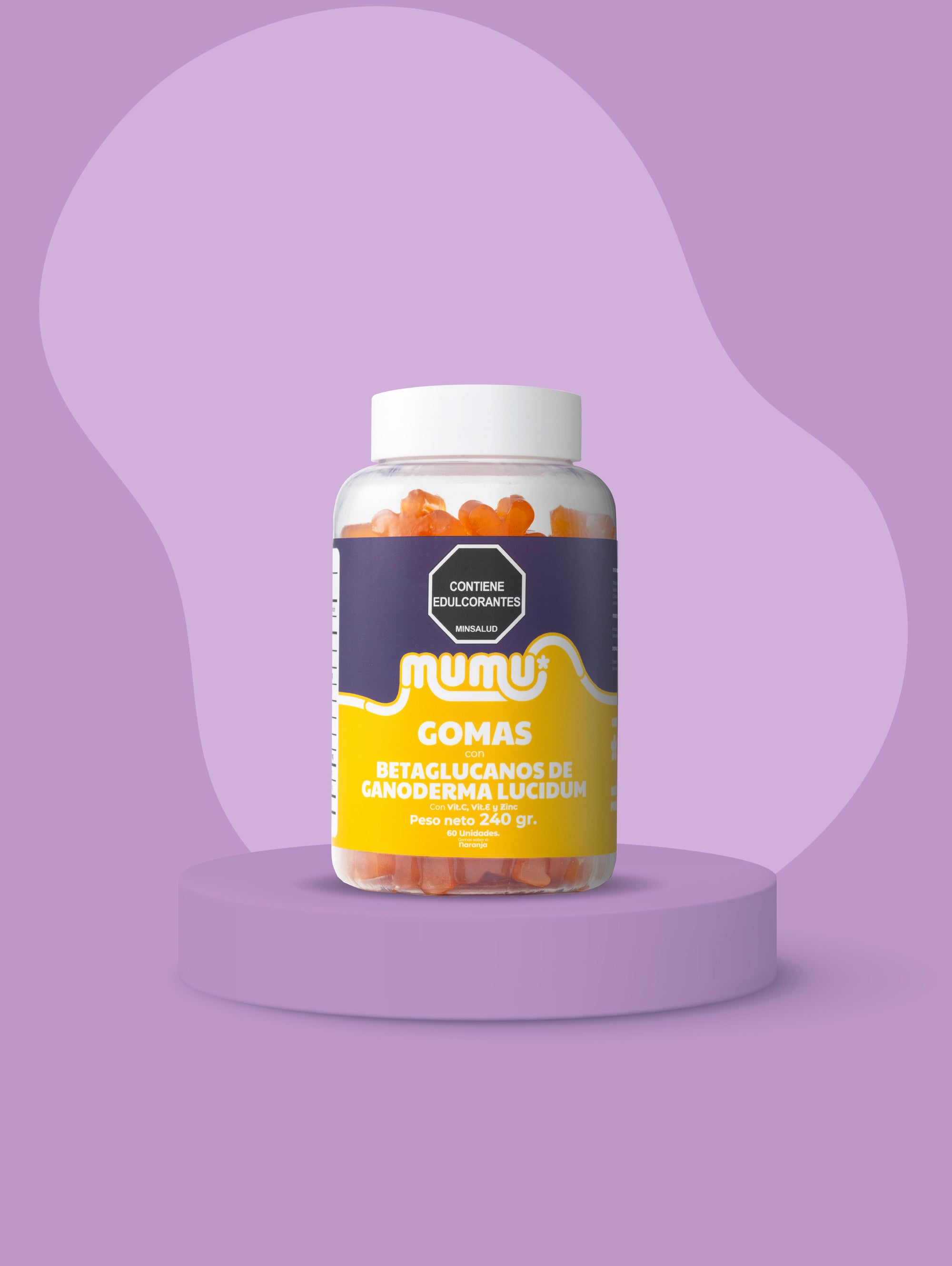 GOMAS DE BETAGLUCANOS DE GANODERMA LUCIDUM