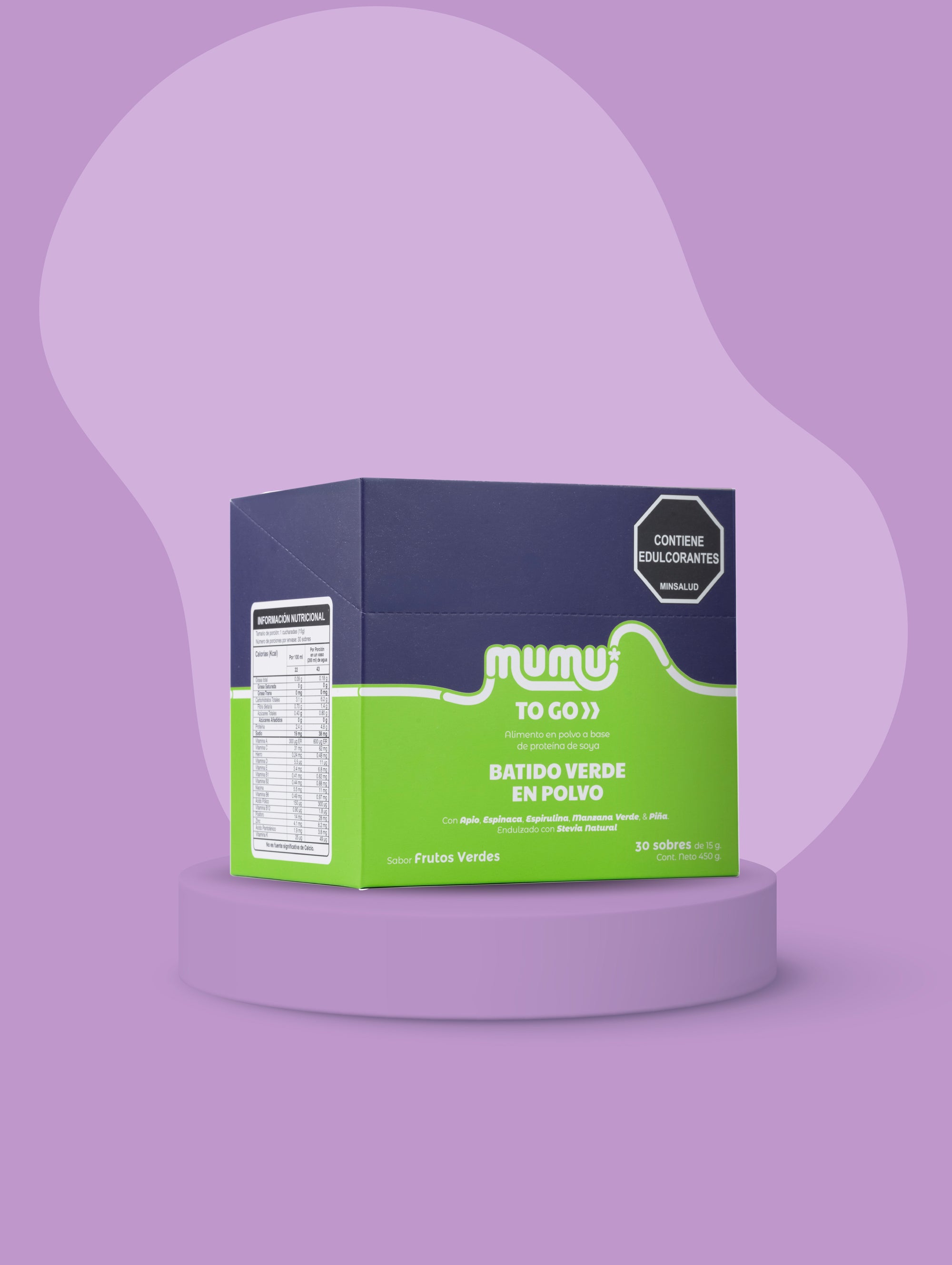 MUMU TO GO – BATIDO VERDE EN POLVO
