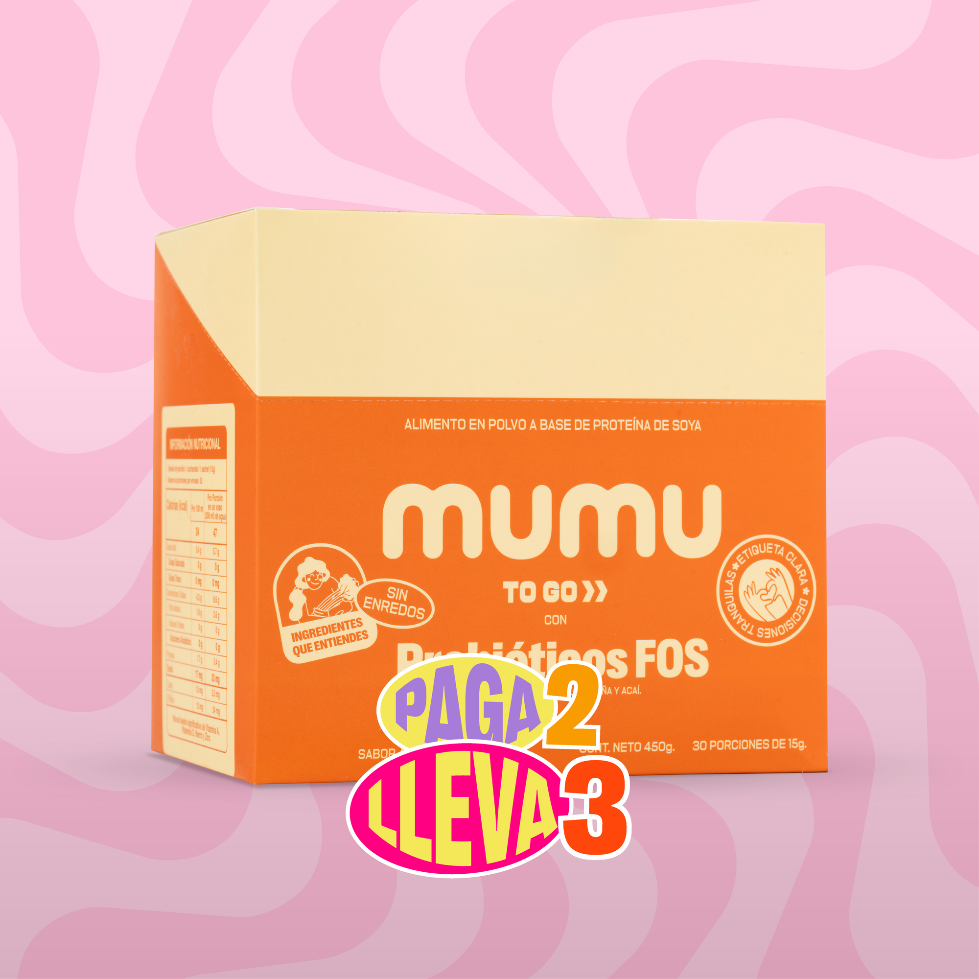 MUMU TO GO - FIBRA CON PREBIÓTICO FOS - MUMUVERSARIO
