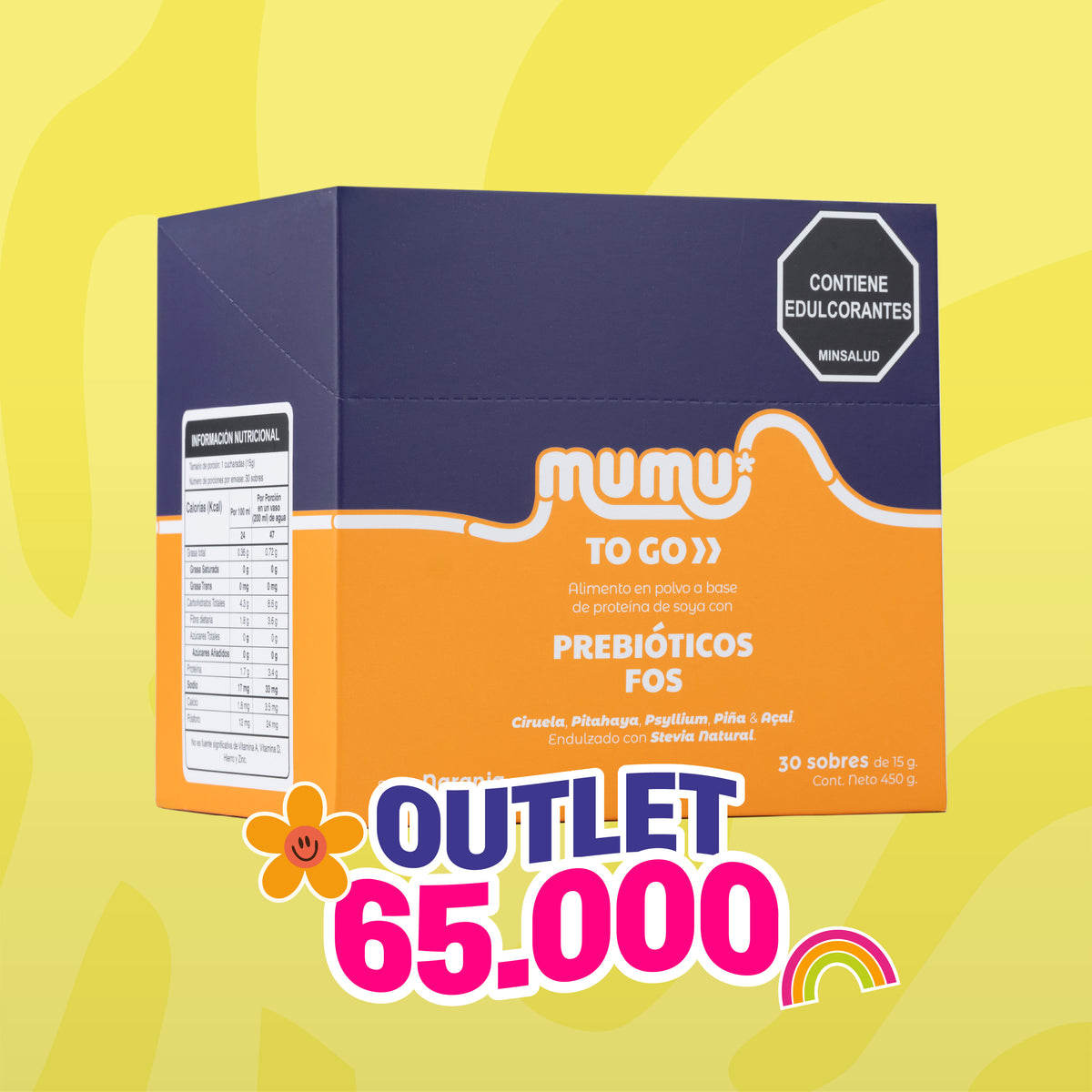 MUMU TO GO - FIBRA CON PREBIÓTICO FOS - OUTLET