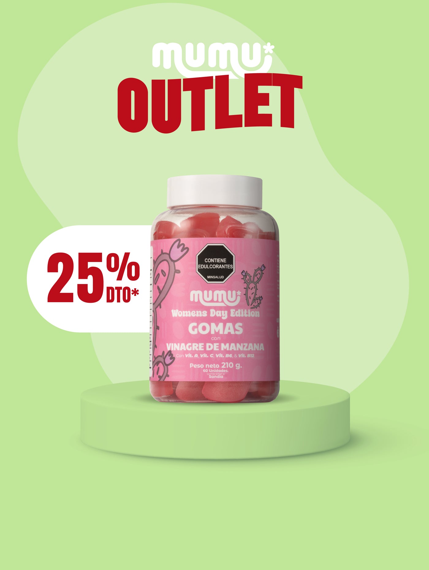 OUTLET - GOMAS DE VINAGRE DE MANZANA