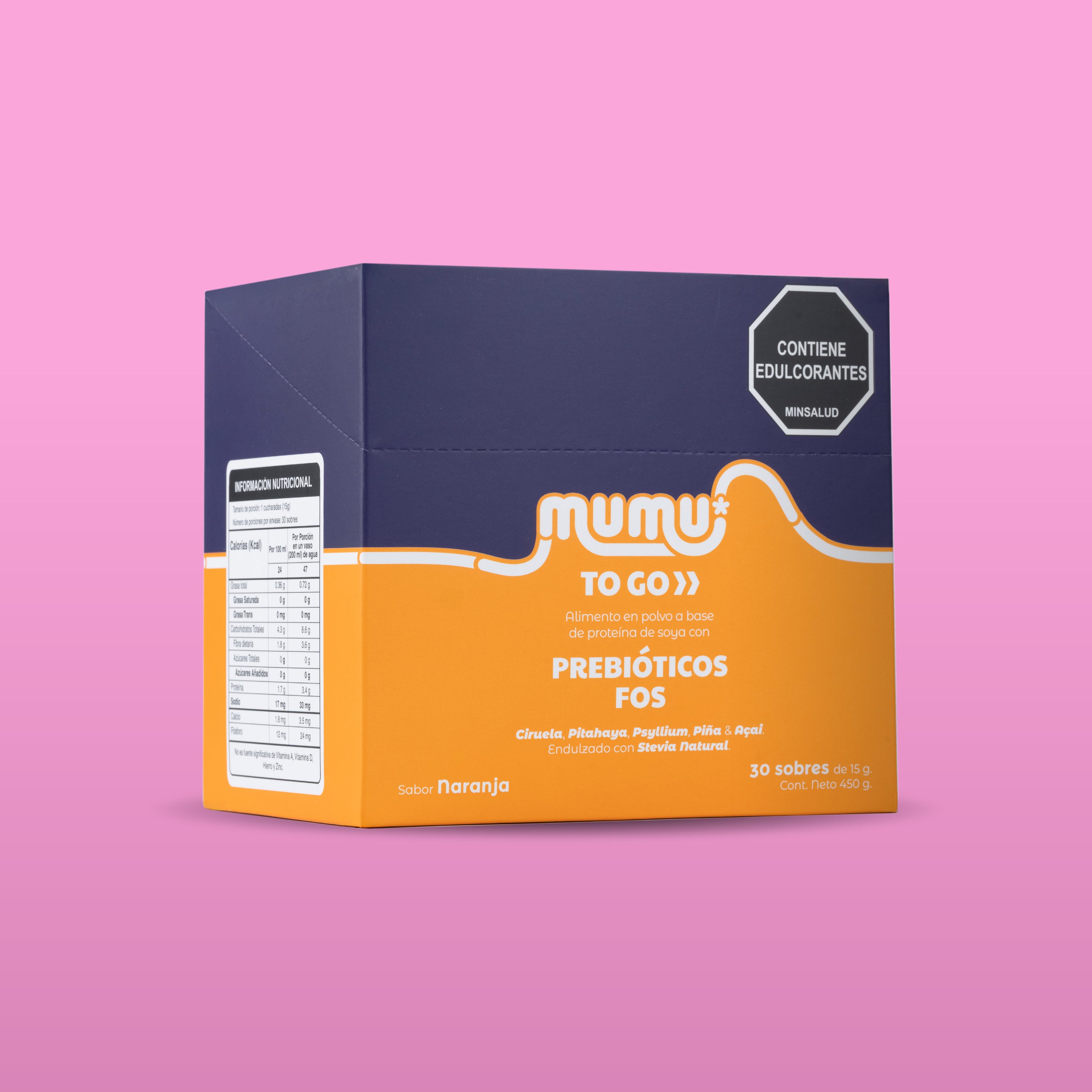 MUMU TO GO - FIBRA CON PREBIÓTICO FOS CON STEVIA