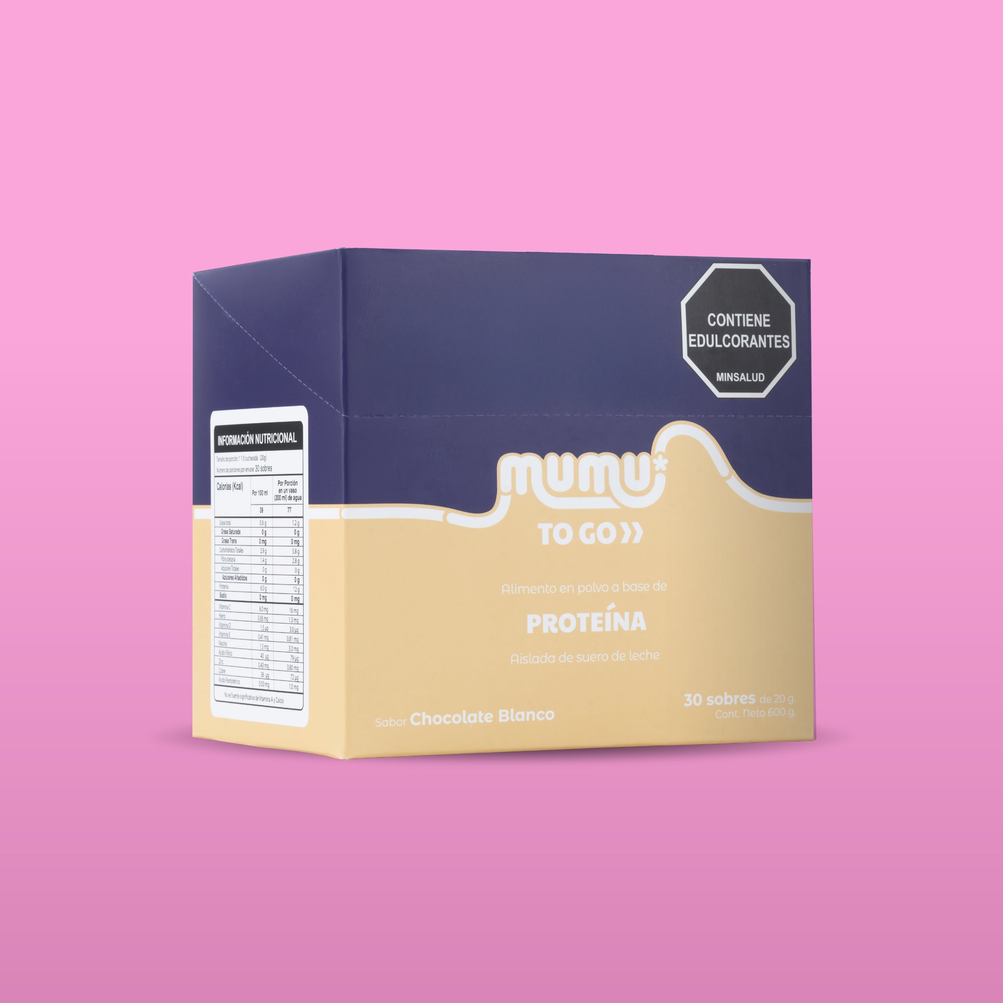 MUMU TO GO - PROTEÍNA EN POLVO CON STEVIA