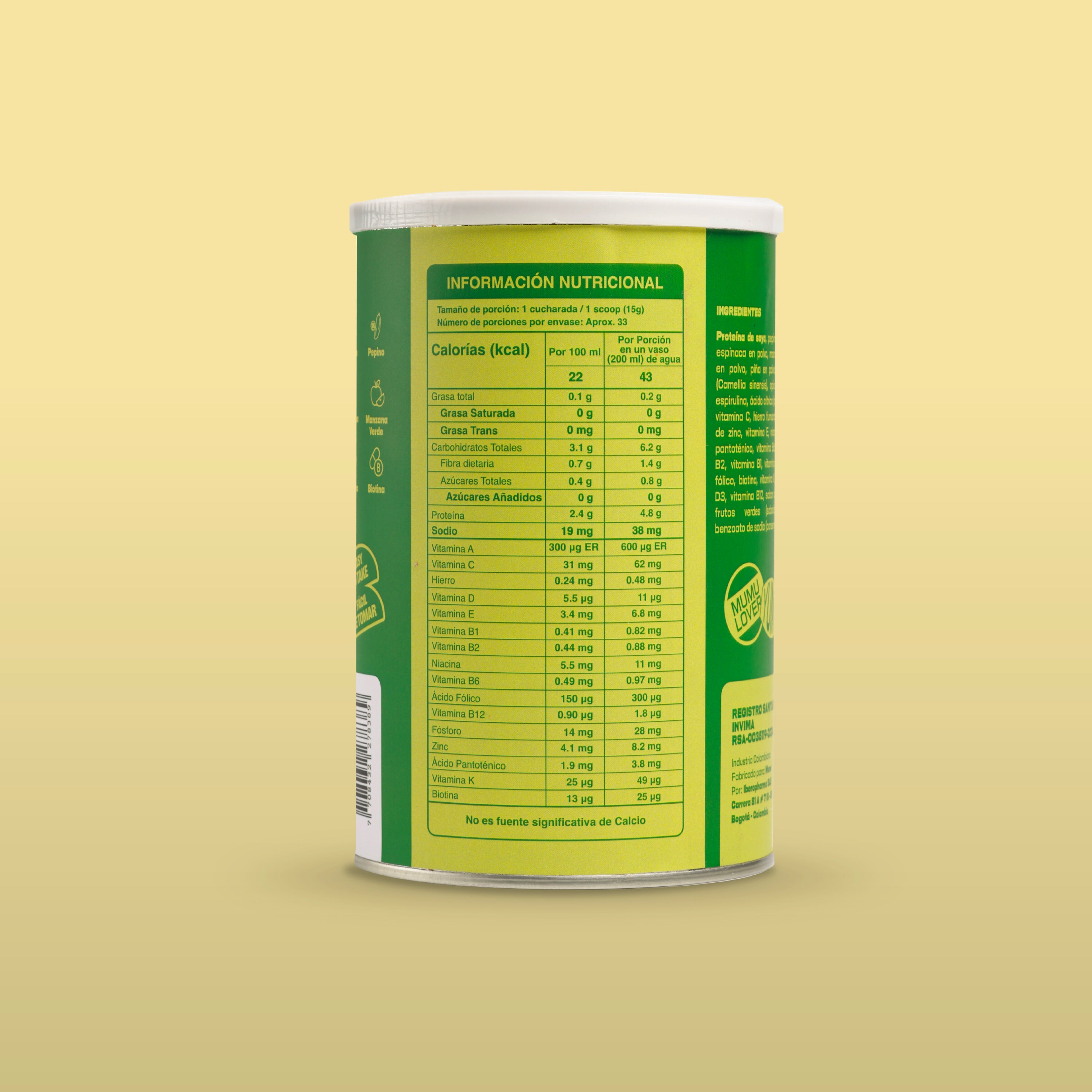 BATIDO VERDE EN POLVO - HOT DAYS