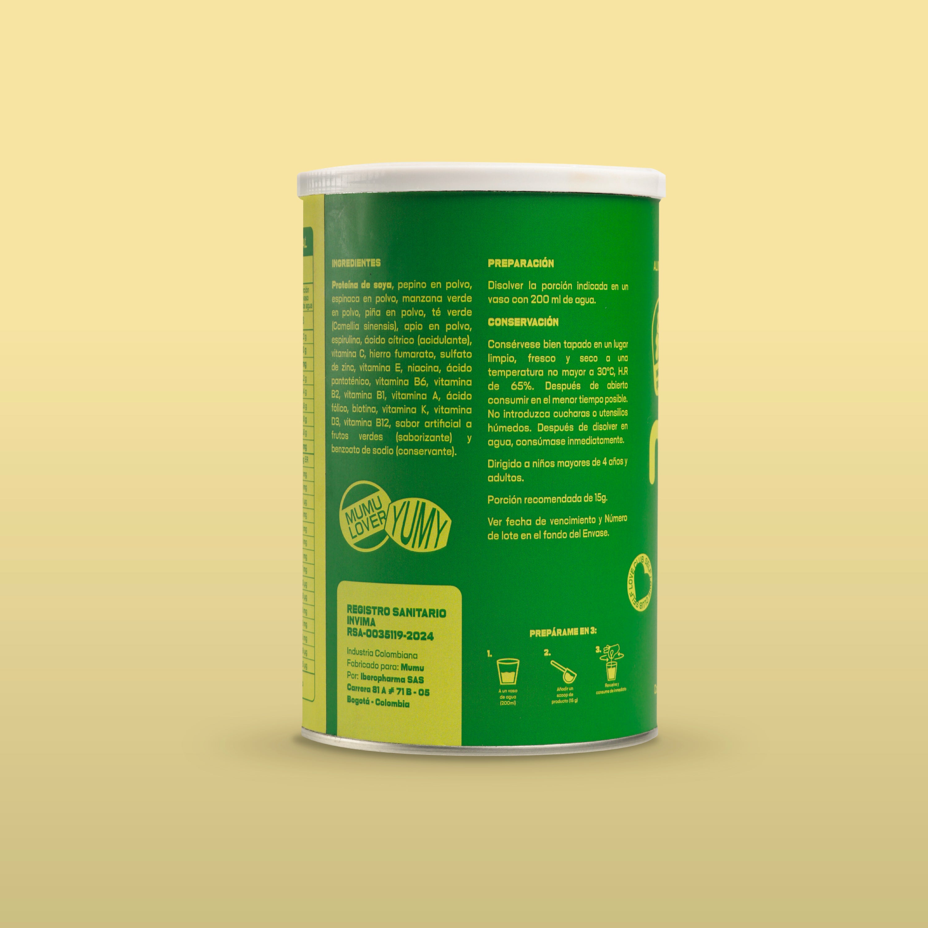 BATIDO VERDE EN POLVO - HOT DAYS