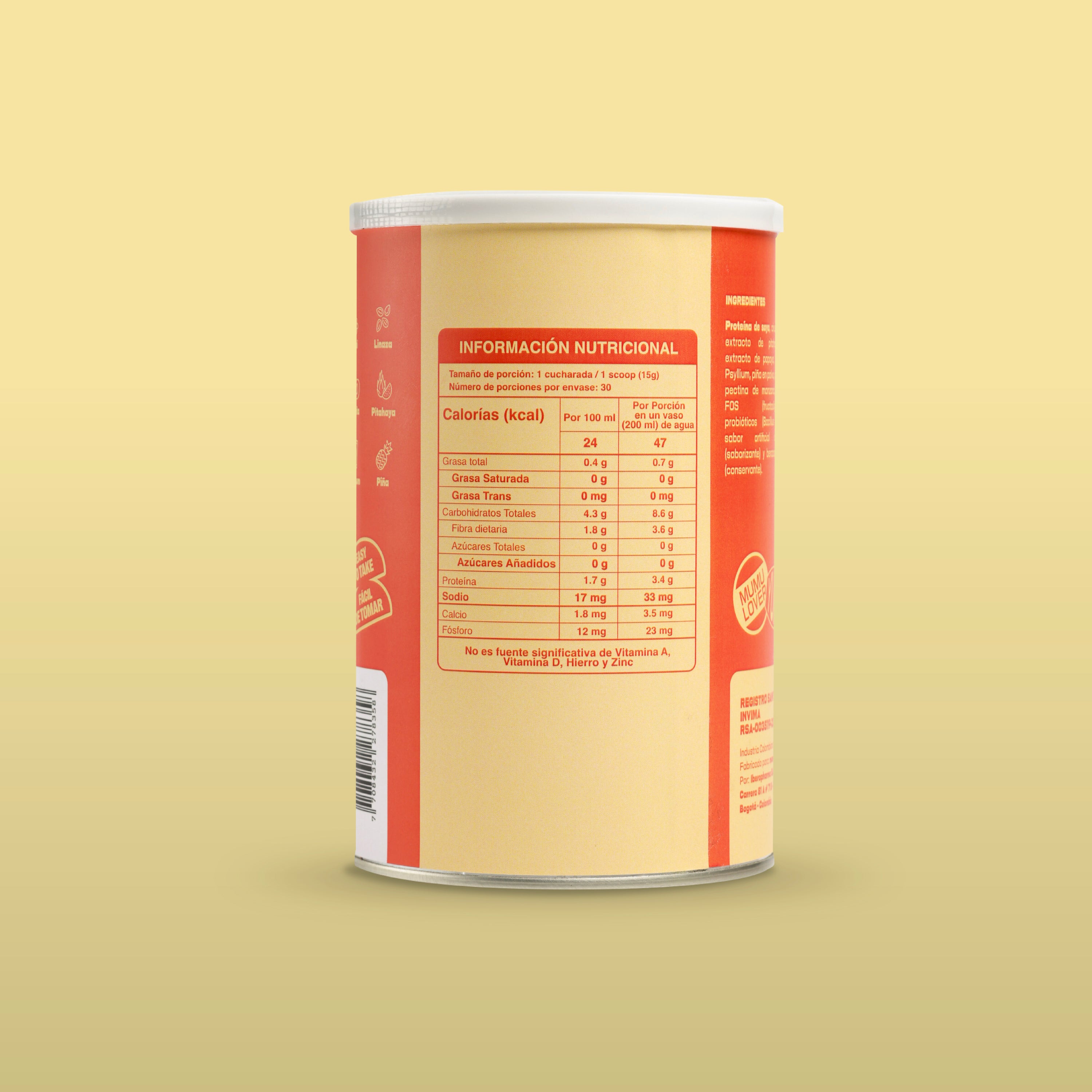 FIBRA CON PREBIÓTICO FOS - HOT DAYS