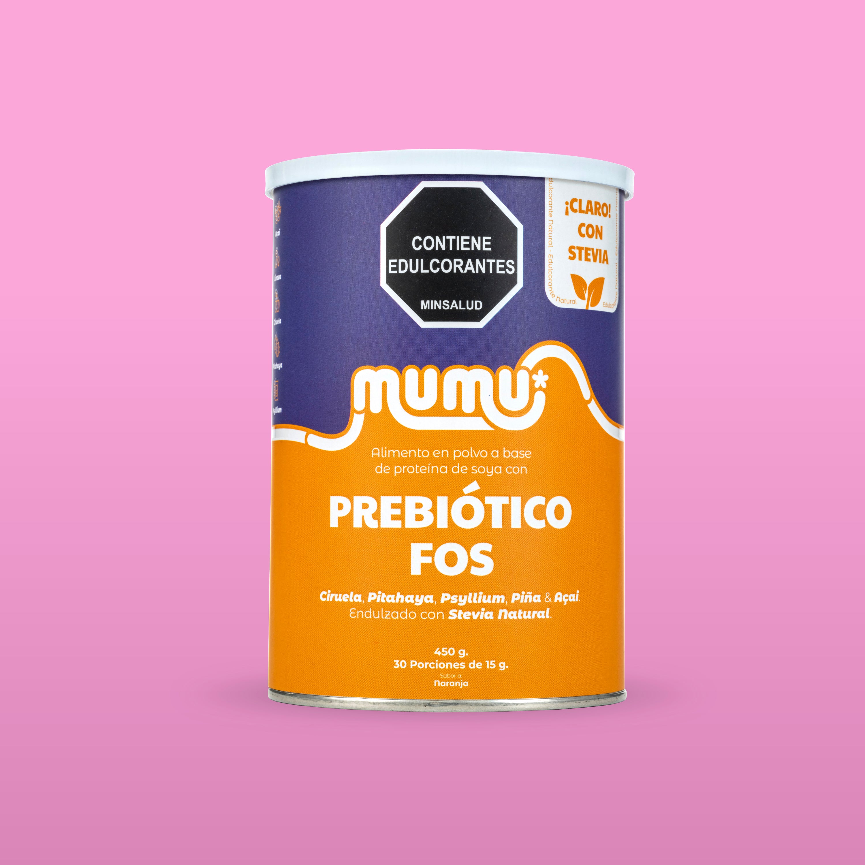 FIBRA CON PREBIÓTICO FOS CON STEVIA