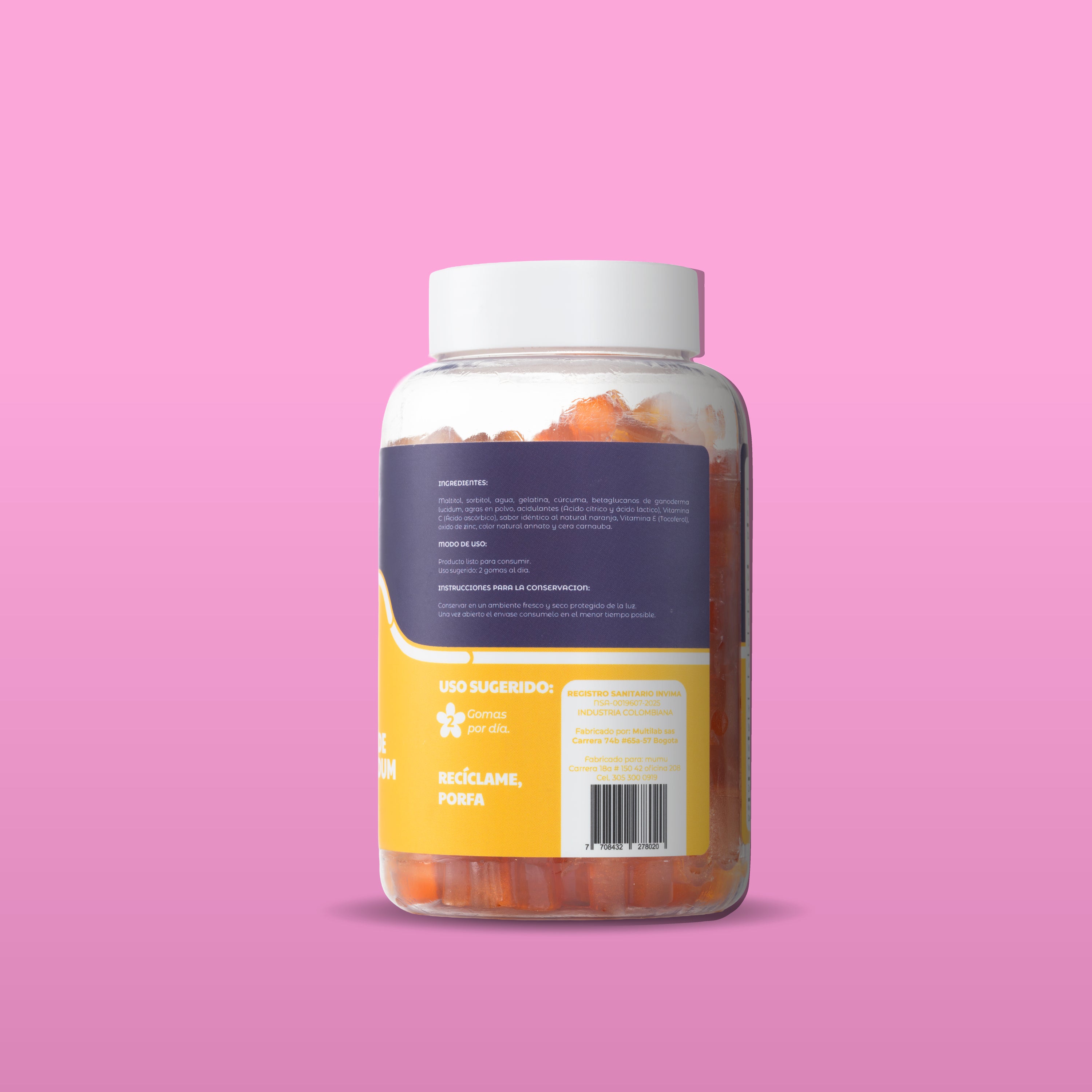 GOMAS DE BETAGLUCANOS DE GANODERMA LUCIDUM OLD MUMU