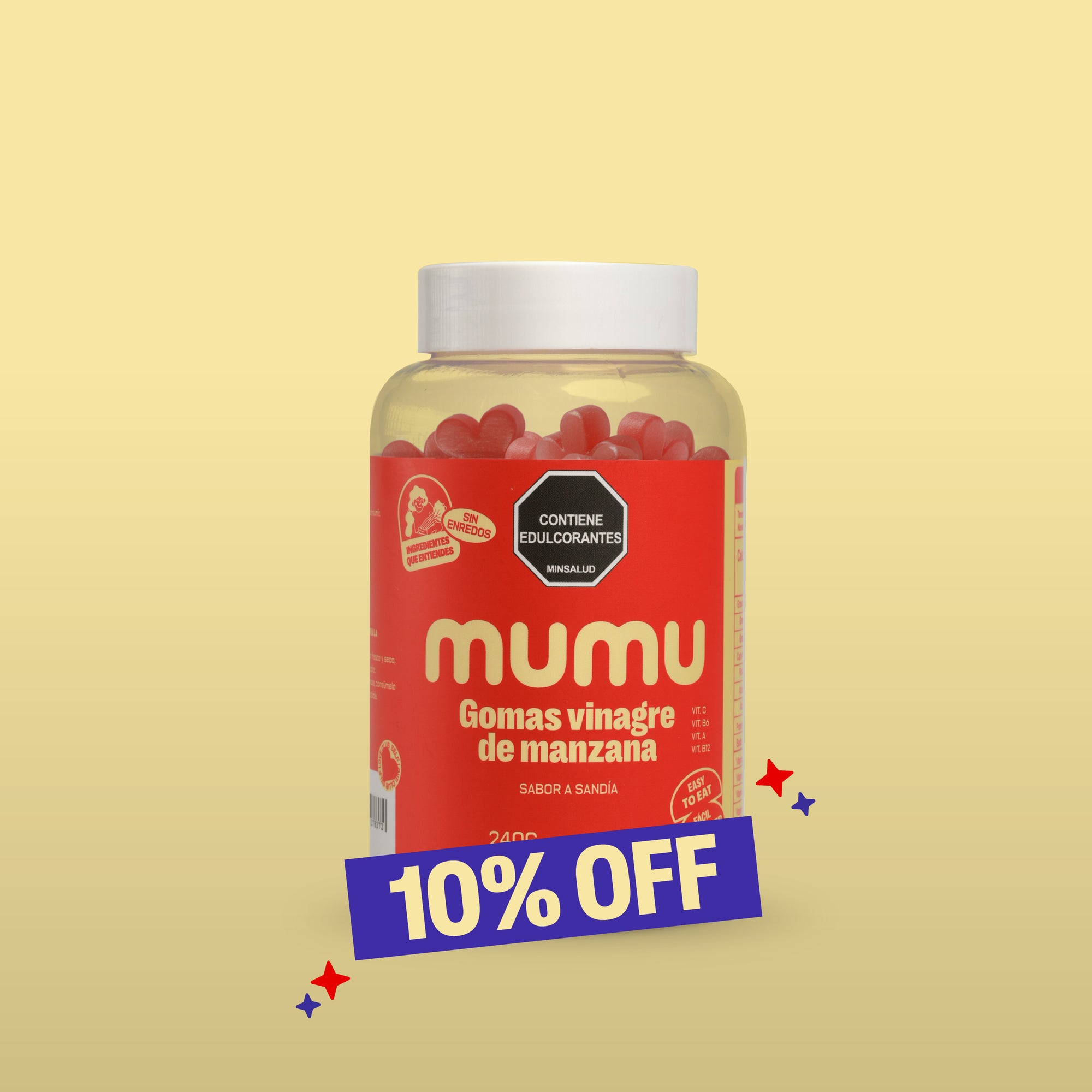 GOMAS DE VINAGRE DE MANZANA - HOT DAYS