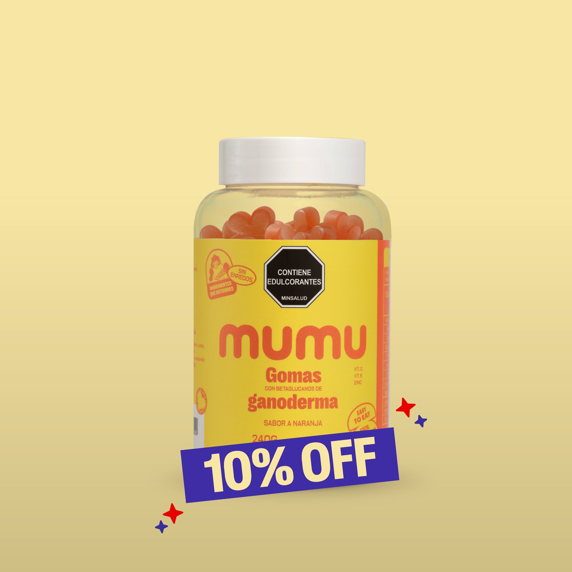 GOMAS DE BETAGLUCANOS DE GANODERMA LUCIDUM - HOT DAYS