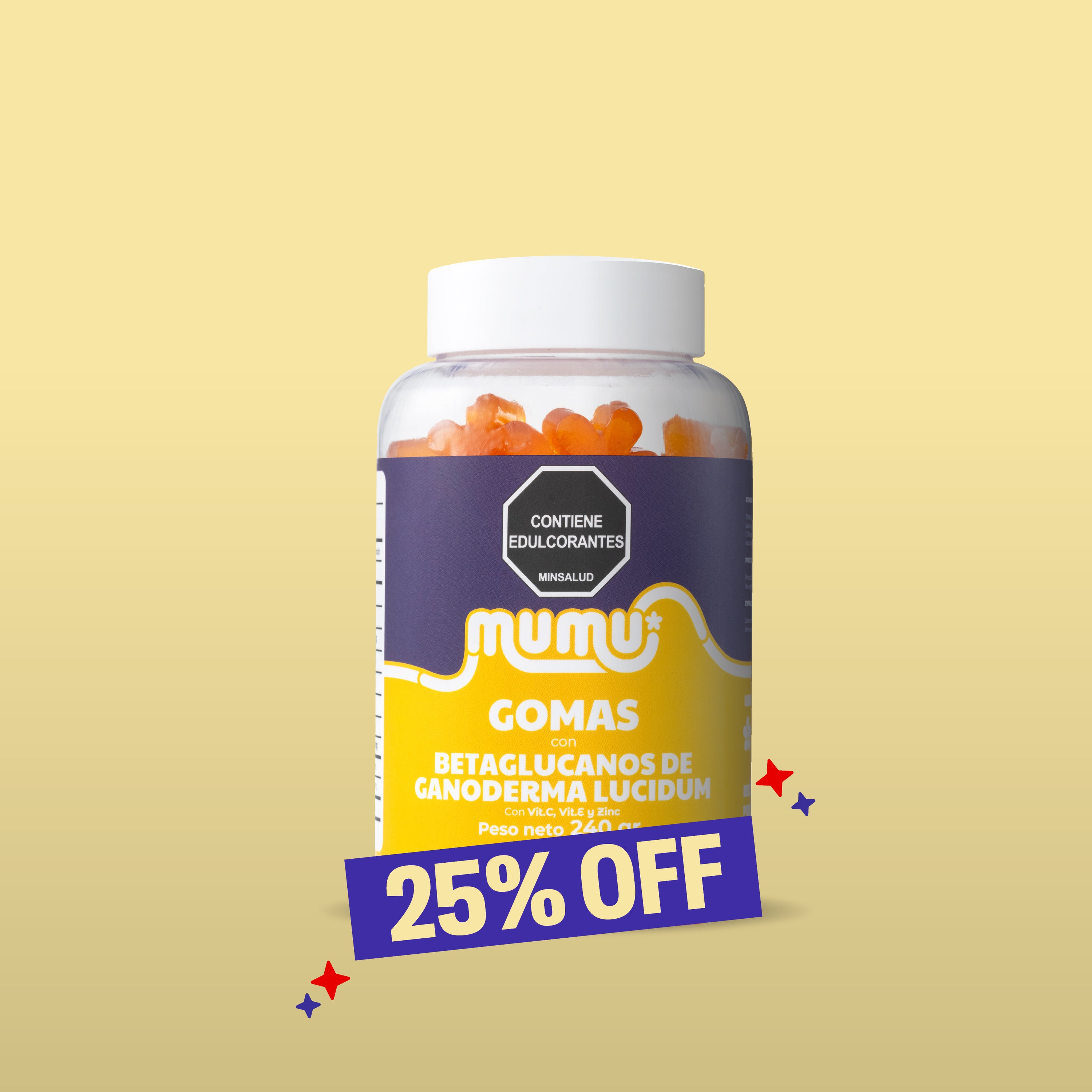 GOMAS DE BETAGLUCANOS DE GANODERMA LUCIDUM - OUTLET