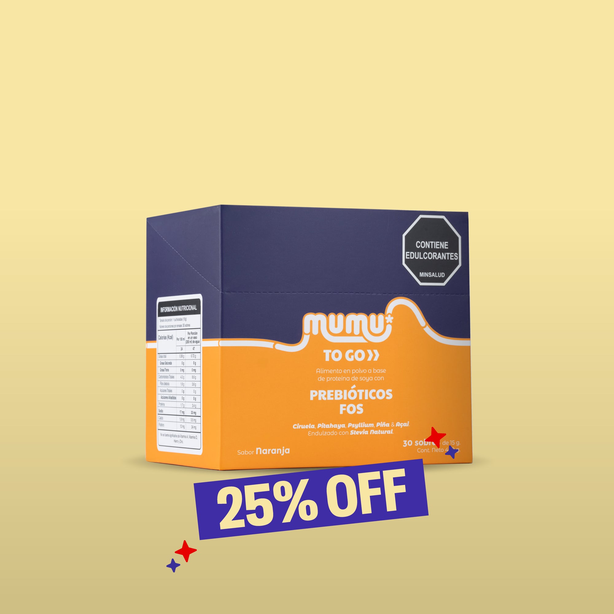 MUMU TO GO - FIBRA CON PREBIÓTICO FOS - HOT DAYS