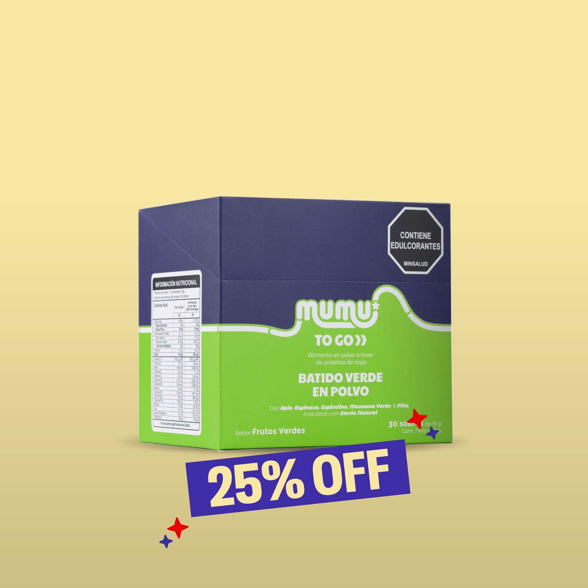 BATIDO VERDE EN POLVO - HOT DAYS