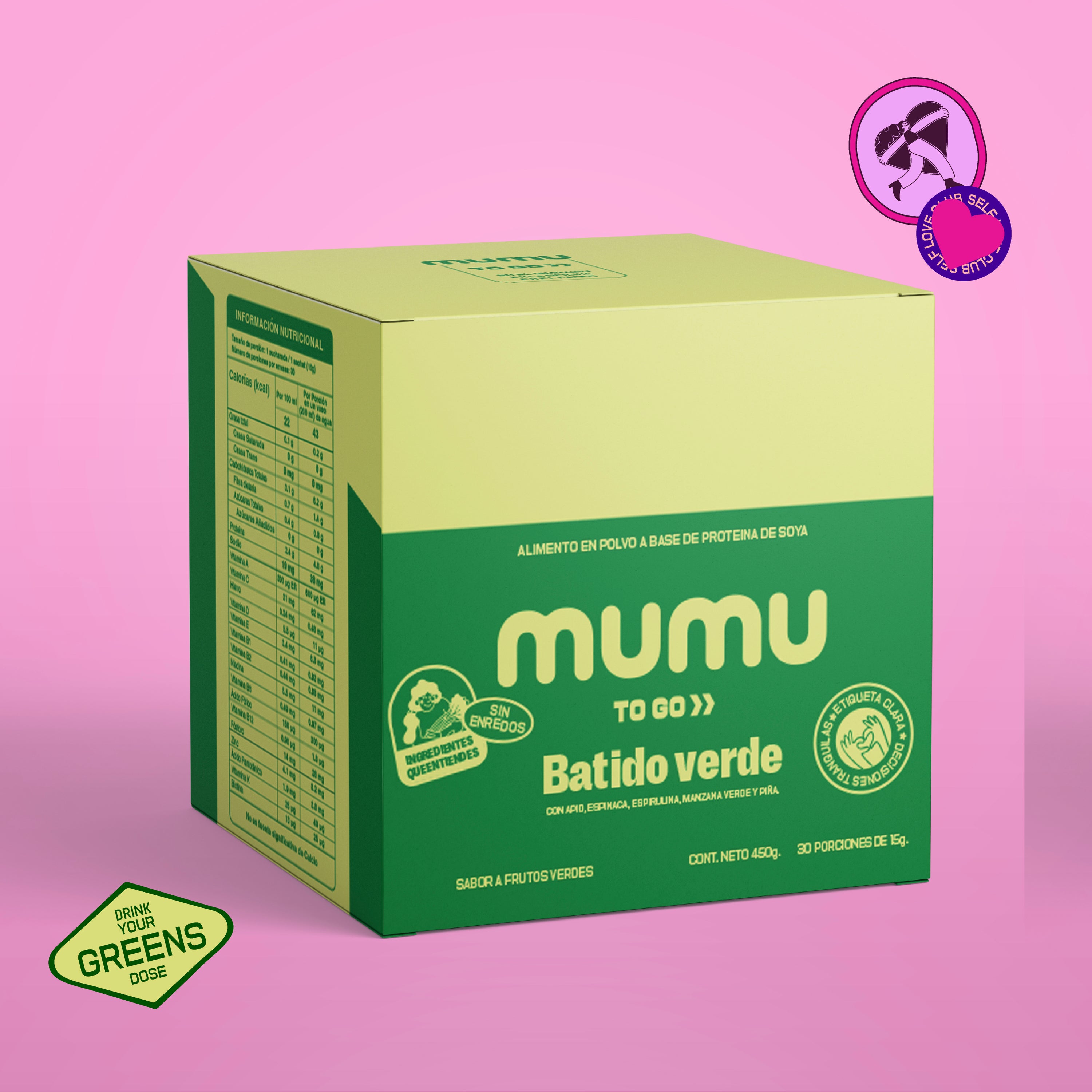 MUMU TO GO – BATIDO VERDE EN POLVO