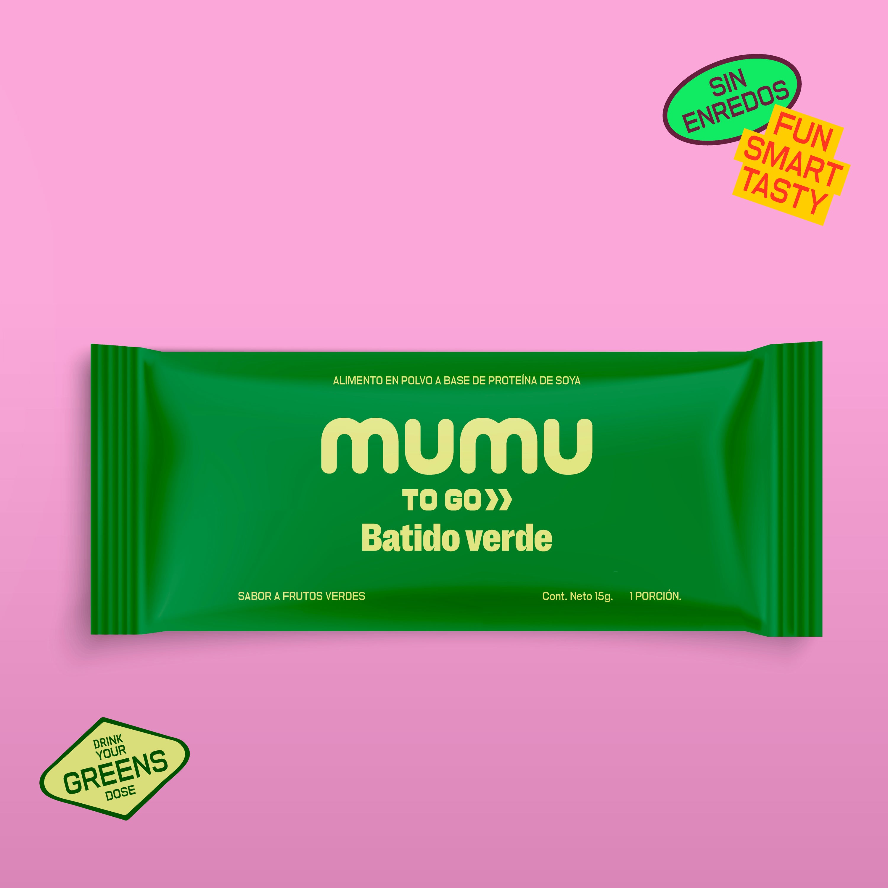 MUMU TO GO – BATIDO VERDE EN POLVO