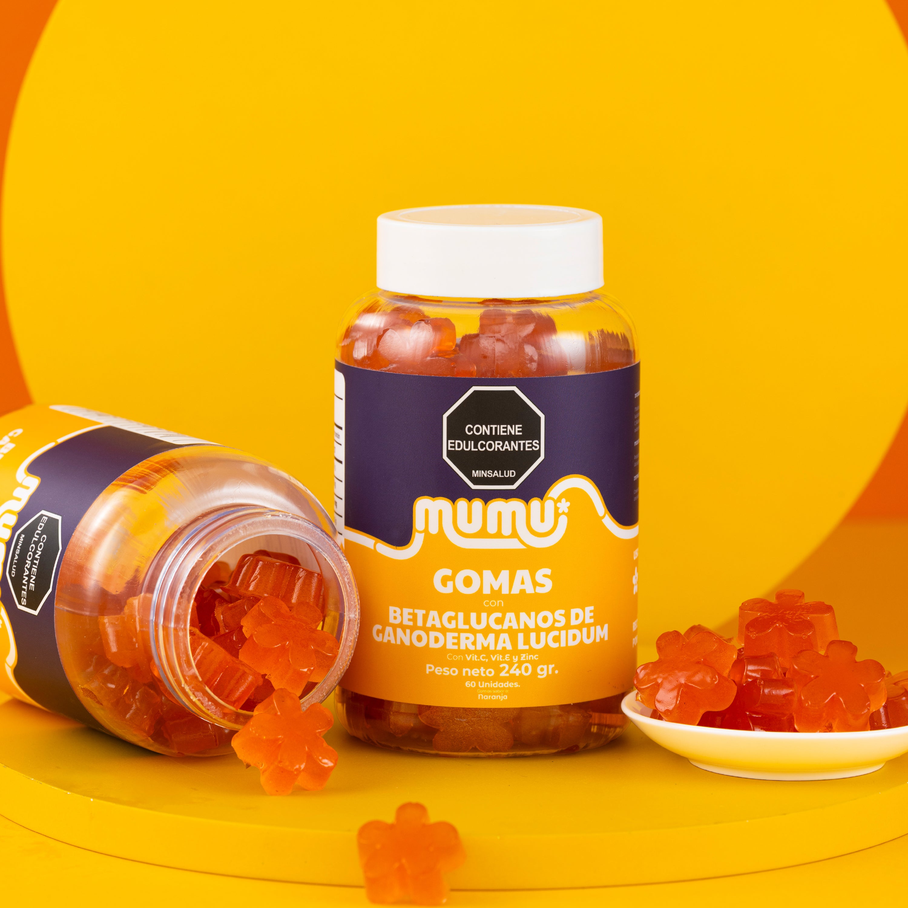 GOMAS DE BETAGLUCANOS DE GANODERMA LUCIDUM