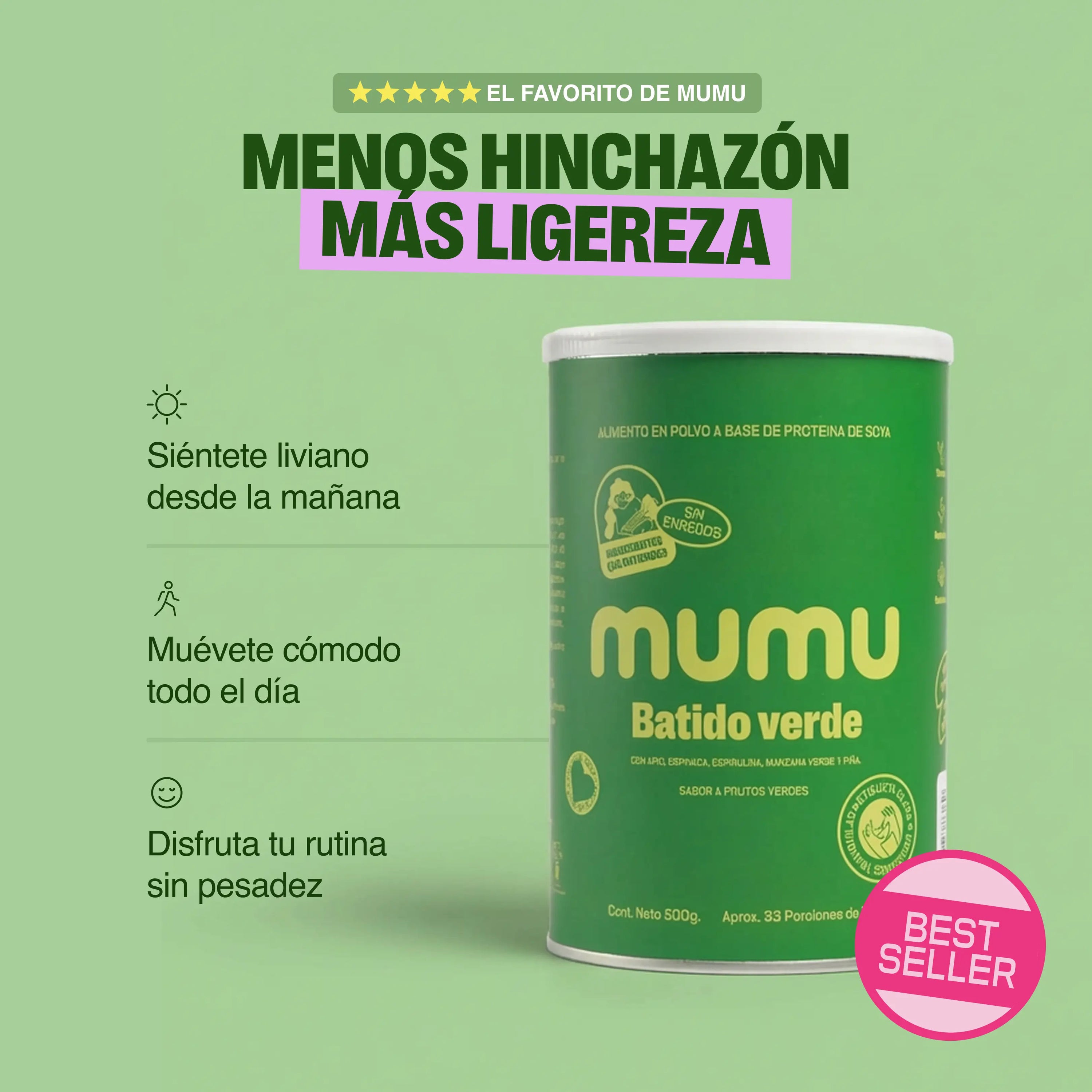 BATIDO VERDE EN POLVO